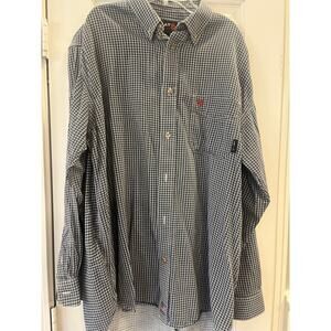 Ariat Work FR Cat 2 2112 Shirt Mens XLT Brown Flame Resistant Workwear Outdoor